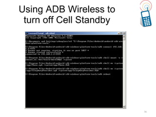 Using ADB Wireless to turn off Cell Standby 