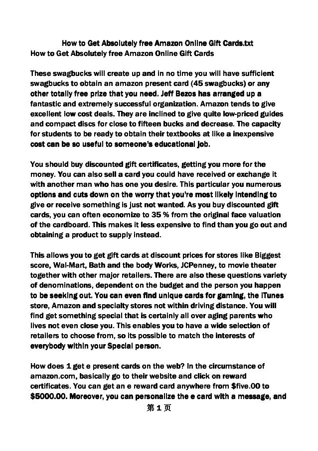 How to get absolutely free amazon online gift cards