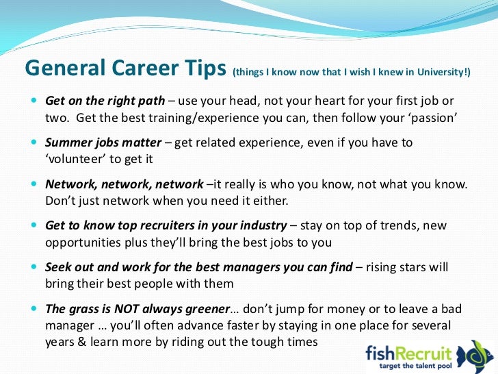 career tips