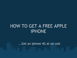 HOW TO GET AN APPLE IP