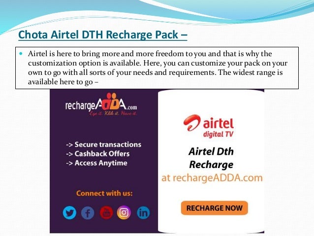 Airtel dth best deals