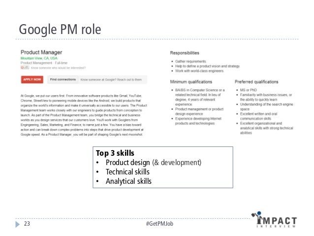 product manager skills