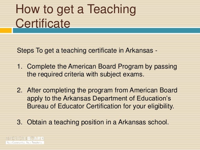 teaching certificate programs