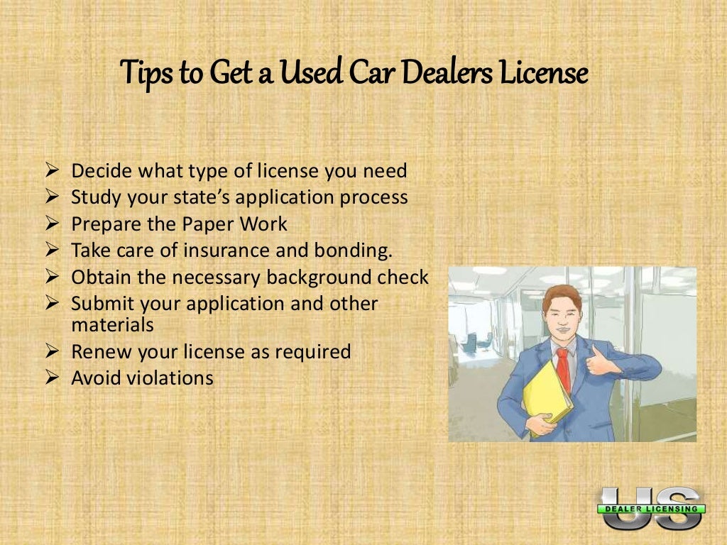 Relevant Steps To Getting Your Car US Dealer Licensing
