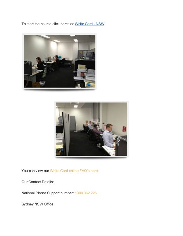 How to get a White Card Online in NSW