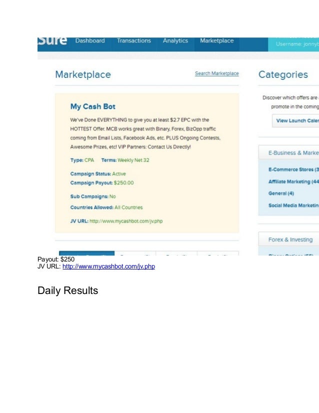 Binary options jv