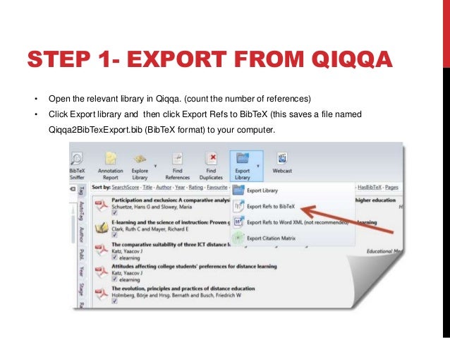 How To Get Bibtex Files From Qiqqa Into Endnote Web