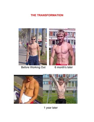 THE TRANSFORMATION




Before Working Out       6 month's later




                1 year later
 