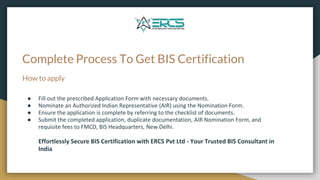 How To Get BIS Certification - Get Steps | PPT