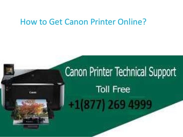 How to get canon printer online