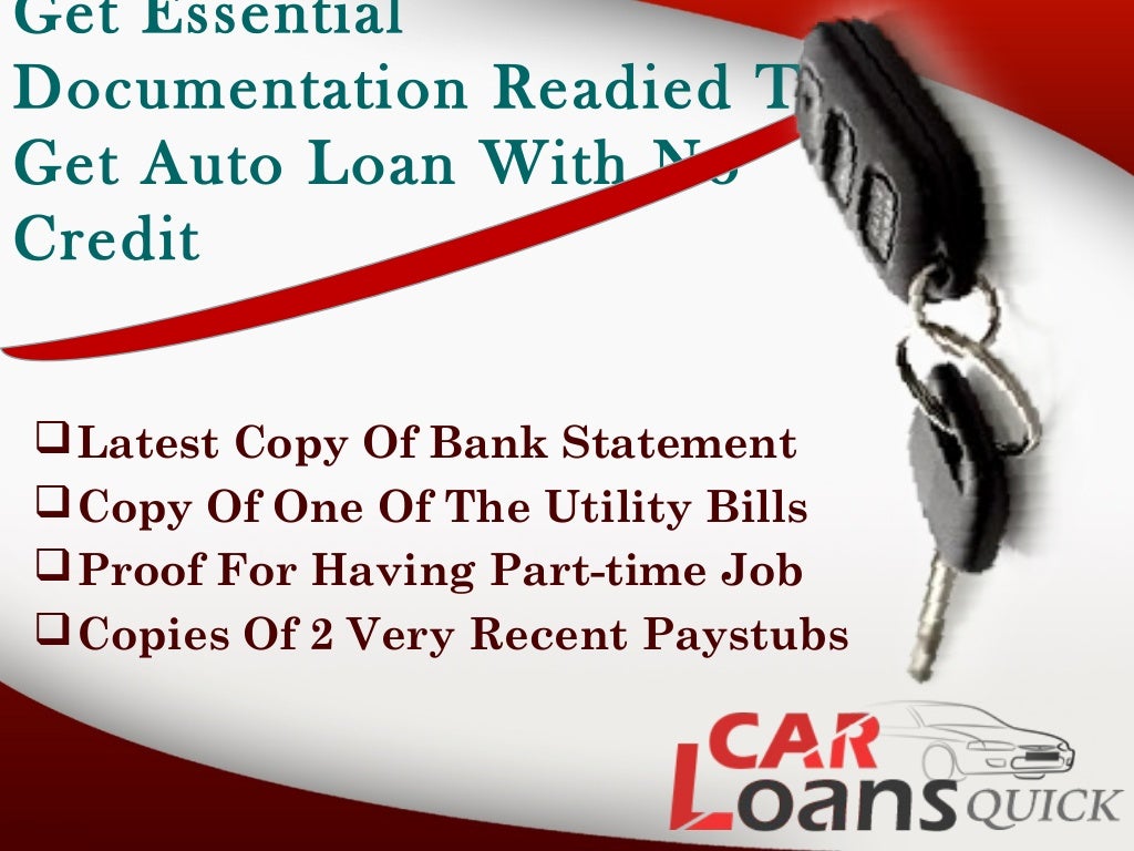 How to get an auto loan with no credit history quickly