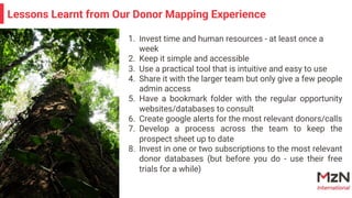 How to get donor mapping right