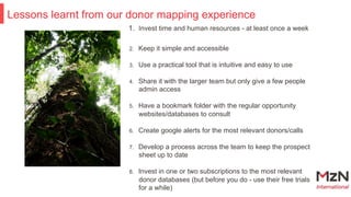 How to get donor mapping right