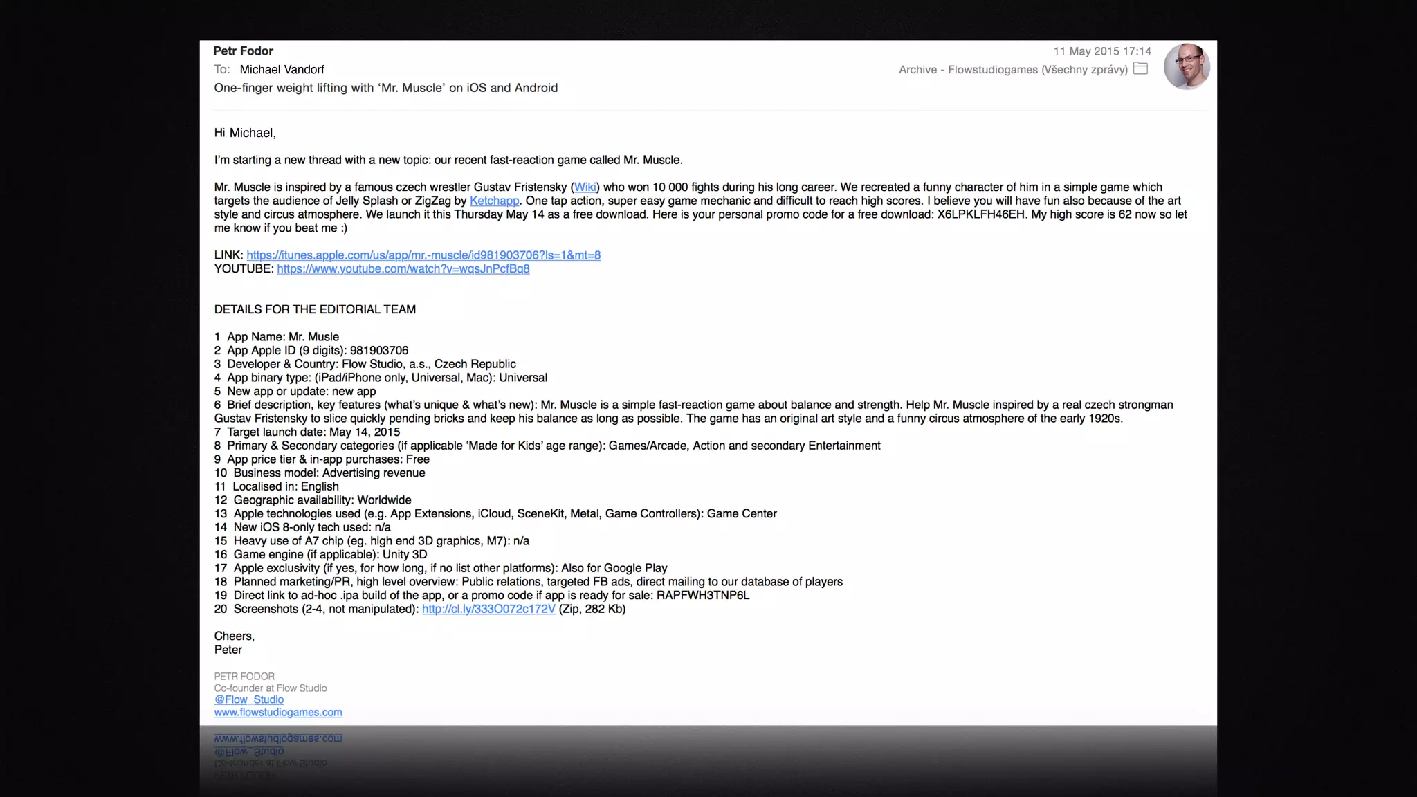 Michael Vandorf
Michael,
 