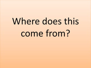 Where does this come from?