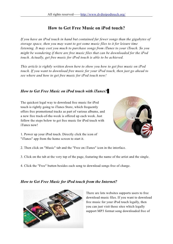 How To Get Free Music On Ipod Touch