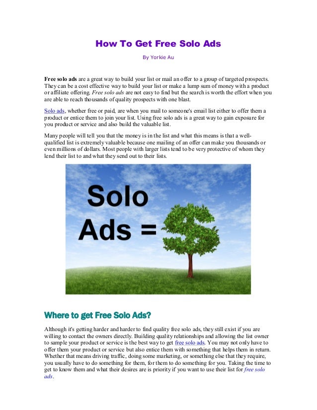 What Are Solo Ads? and Where to Buy? (Updated 2021) - Tryootech
