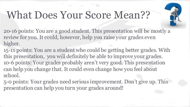 how to get a good grade