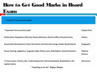 How to get good marks in social science board exam  exam preparation tips and  tricks for school students