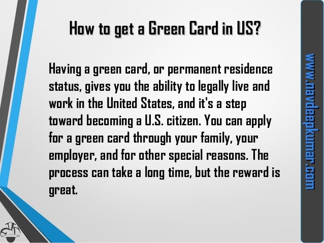 How To Get Green Card Visa