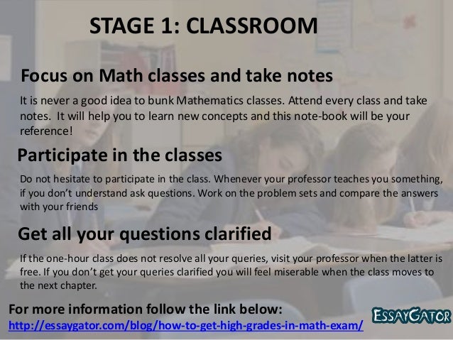 how to get high grades in math exam ways to get good grades