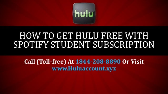 Free Hulu Iwth Spotify Student