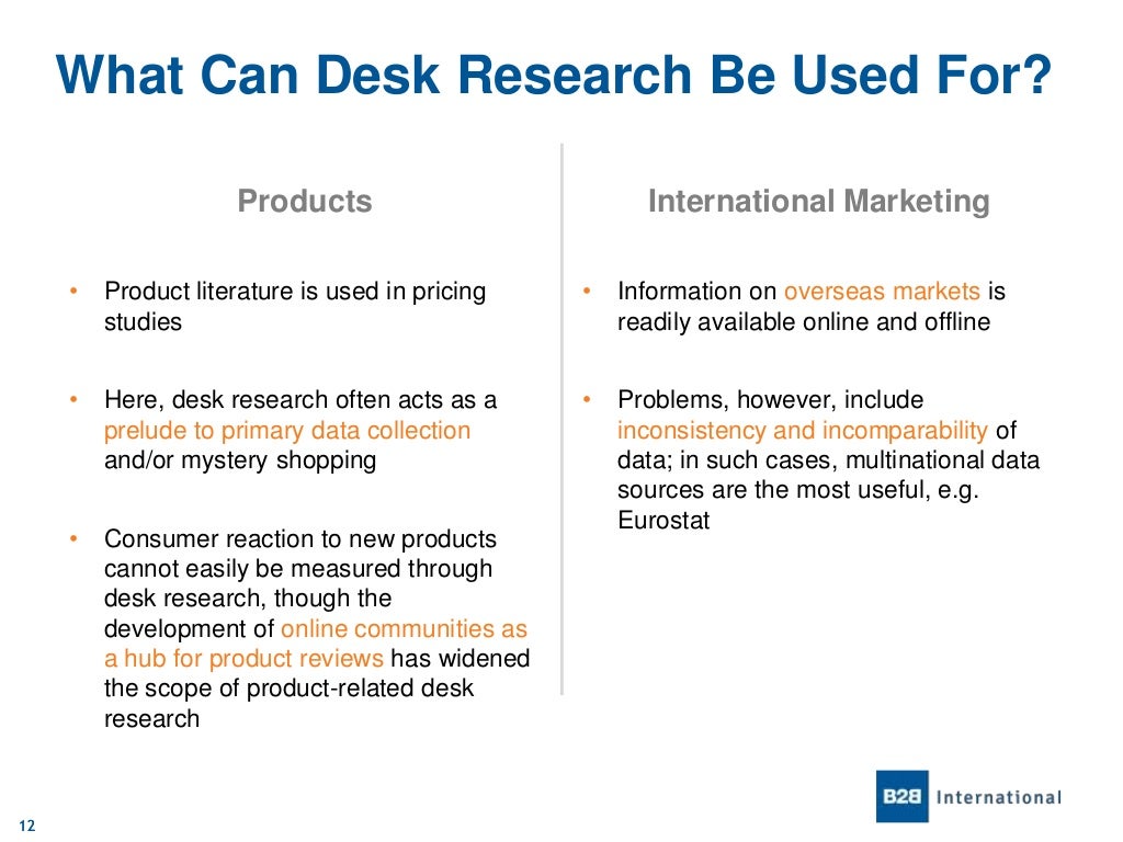 An Introduction To Desk Research
