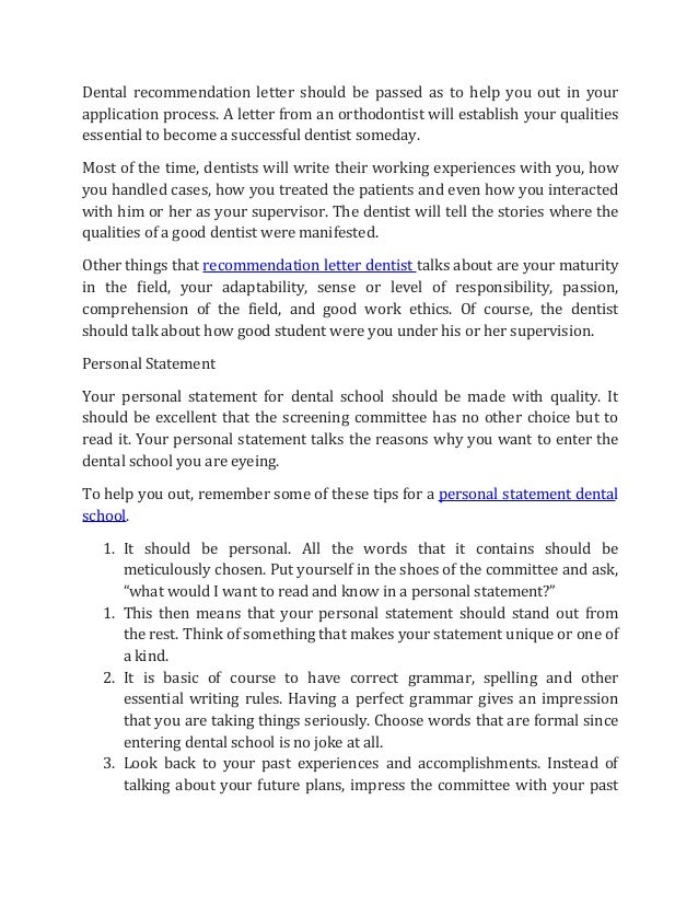 how to get into dental school in 2017 dental recommendation