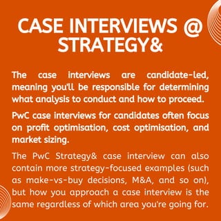 How To Get Into PwC Strategy know how to intrew view | PDF