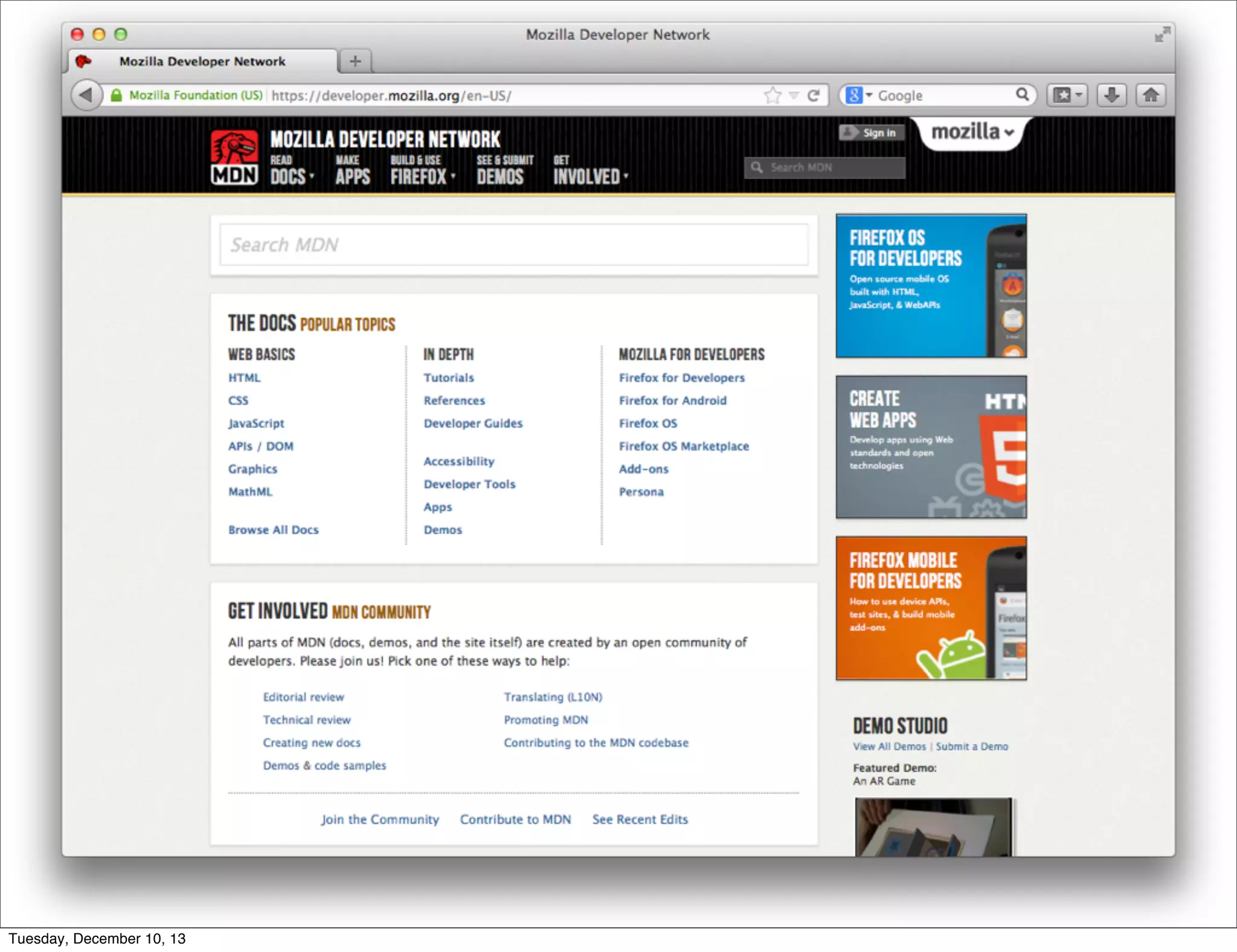 Tuesday, December 10, 13