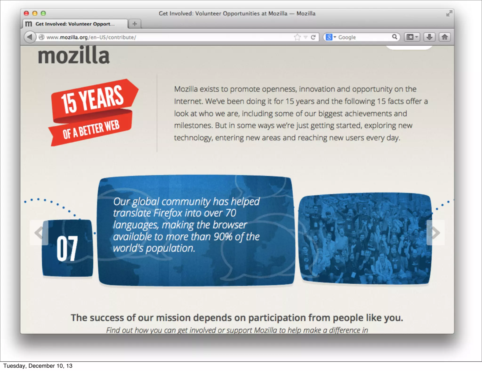 Tuesday, December 10, 13