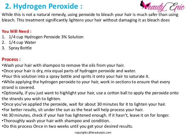 How To Get Lighten Hair Naturally At Home