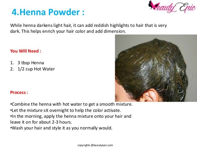 How To Get Lighten Hair Naturally At Home