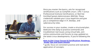 How to Get Linux Course & Certification Roadmap, Study Tips and Exam ...