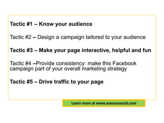 5Tactics to Improve Your Facebook Profile and Grow Your FansAre You Having Trouble Finding Fans on Facebook? 