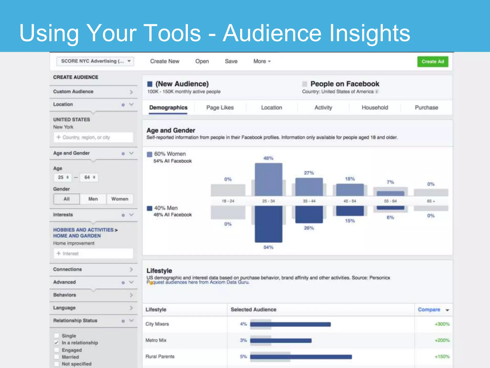 Using Your Tools - Audience Insights
 