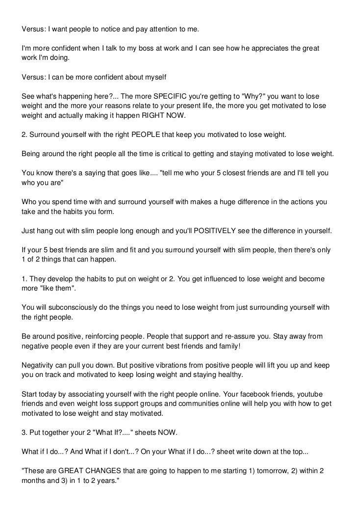 ways to get motivated to lose weight