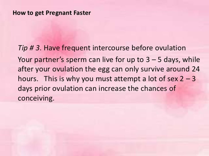 Can you get pregnant before you ovulate?