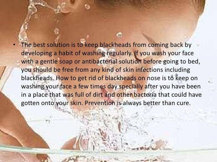 get rid of nose blackheads at home