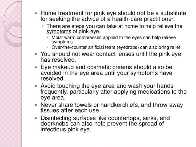 How to get rid of pink eye (Conjunctivitis)
