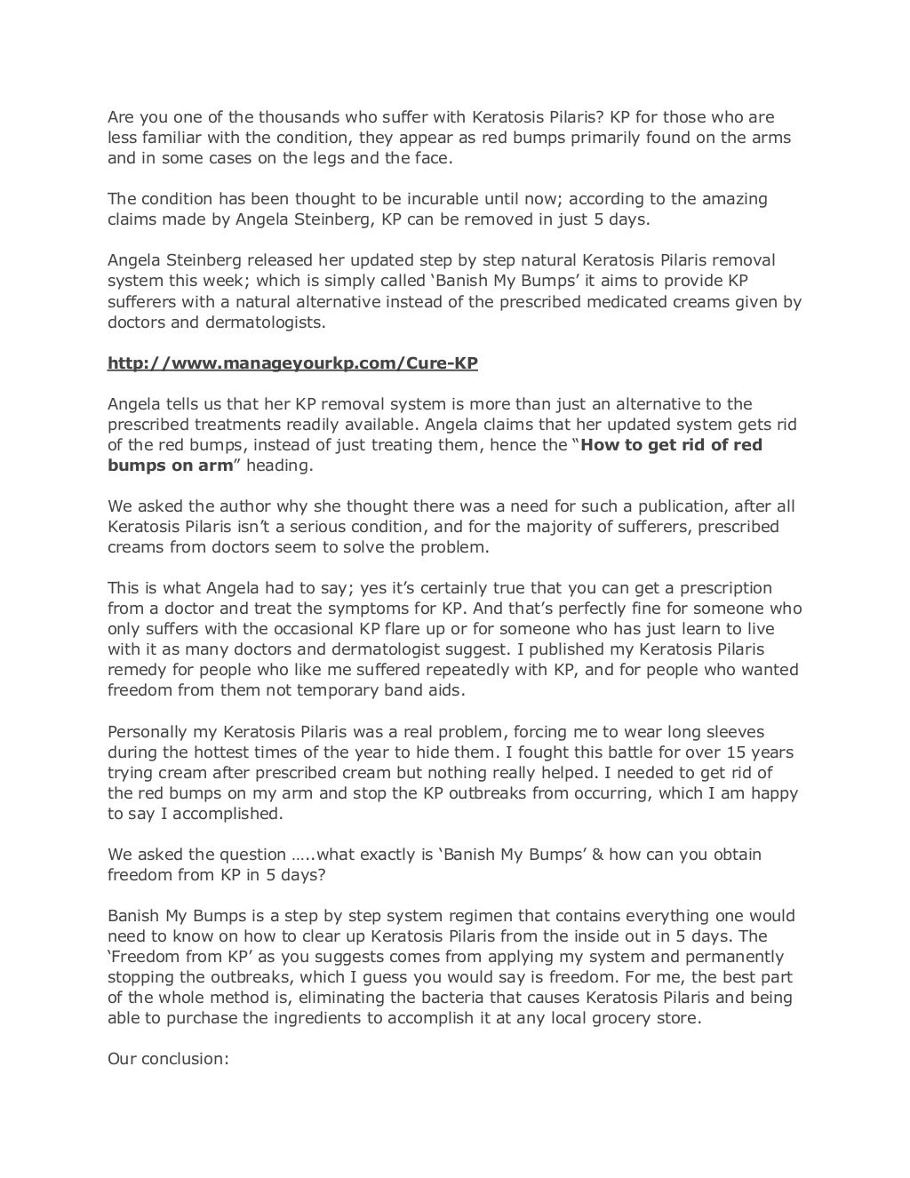 How to get rid of red bumps on arm