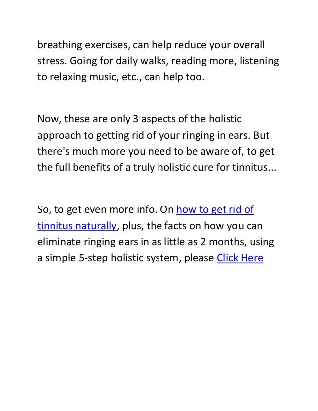 How To Get Rid Of Tinnitus Naturally How To Get Rid Of Tinnitus Naturally