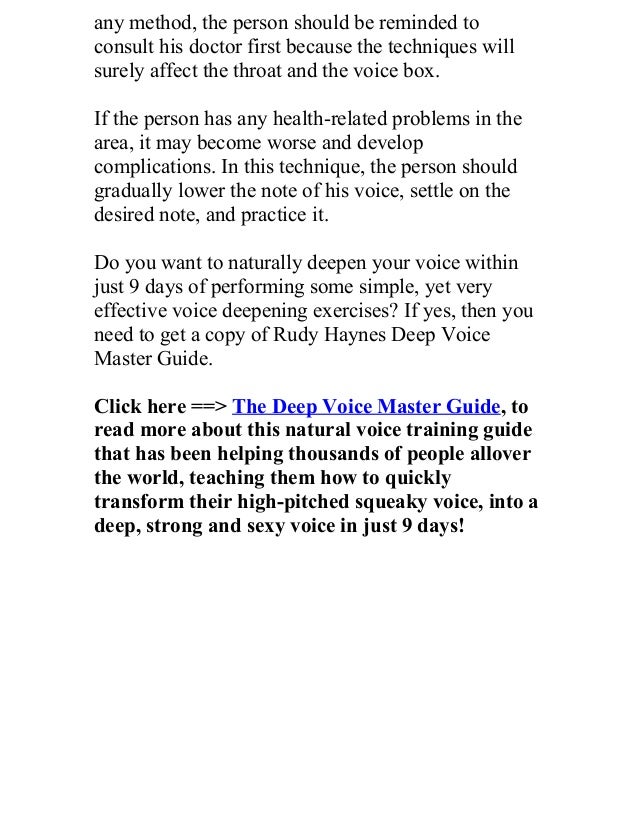 How to get rid of your annoying squeaky voice natural cures for high