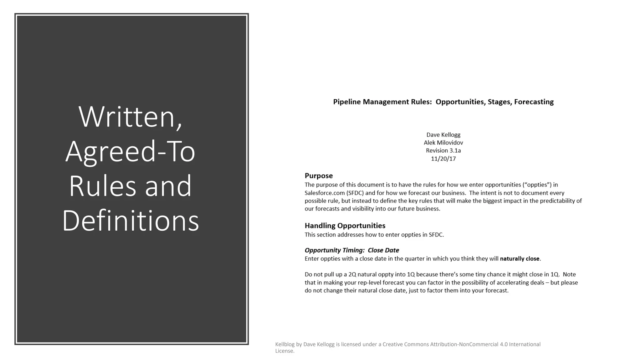 Written,
Agreed-To
Rules and
Definitions
Kellblog by Dave Kellogg is licensed under a Creative Commons Attribution-NonCommercial 4.0 International
License.
 