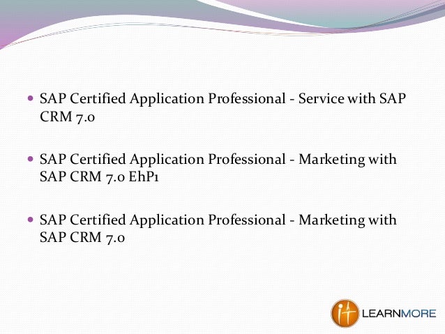 how to get certified as service how to get sap crm certification how to get certified as service how to get sap crm certification