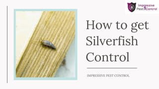 How to get
Silverfish
Control
IMPRESSIVE PEST CONTROL
 