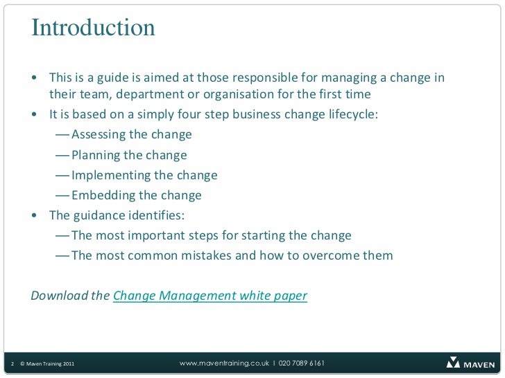 How To Get Started Managing A Change Initiative