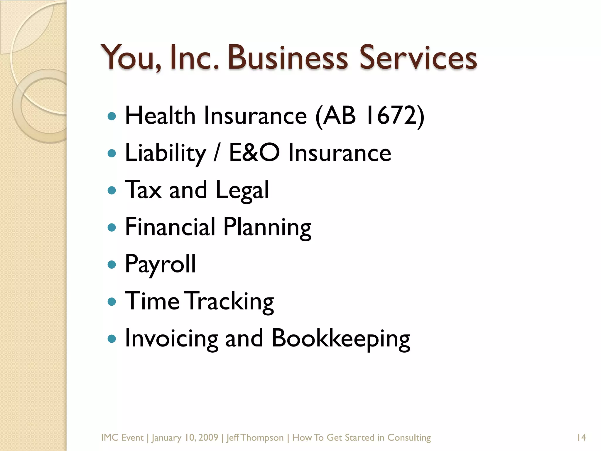 How To Get Started In Consulting