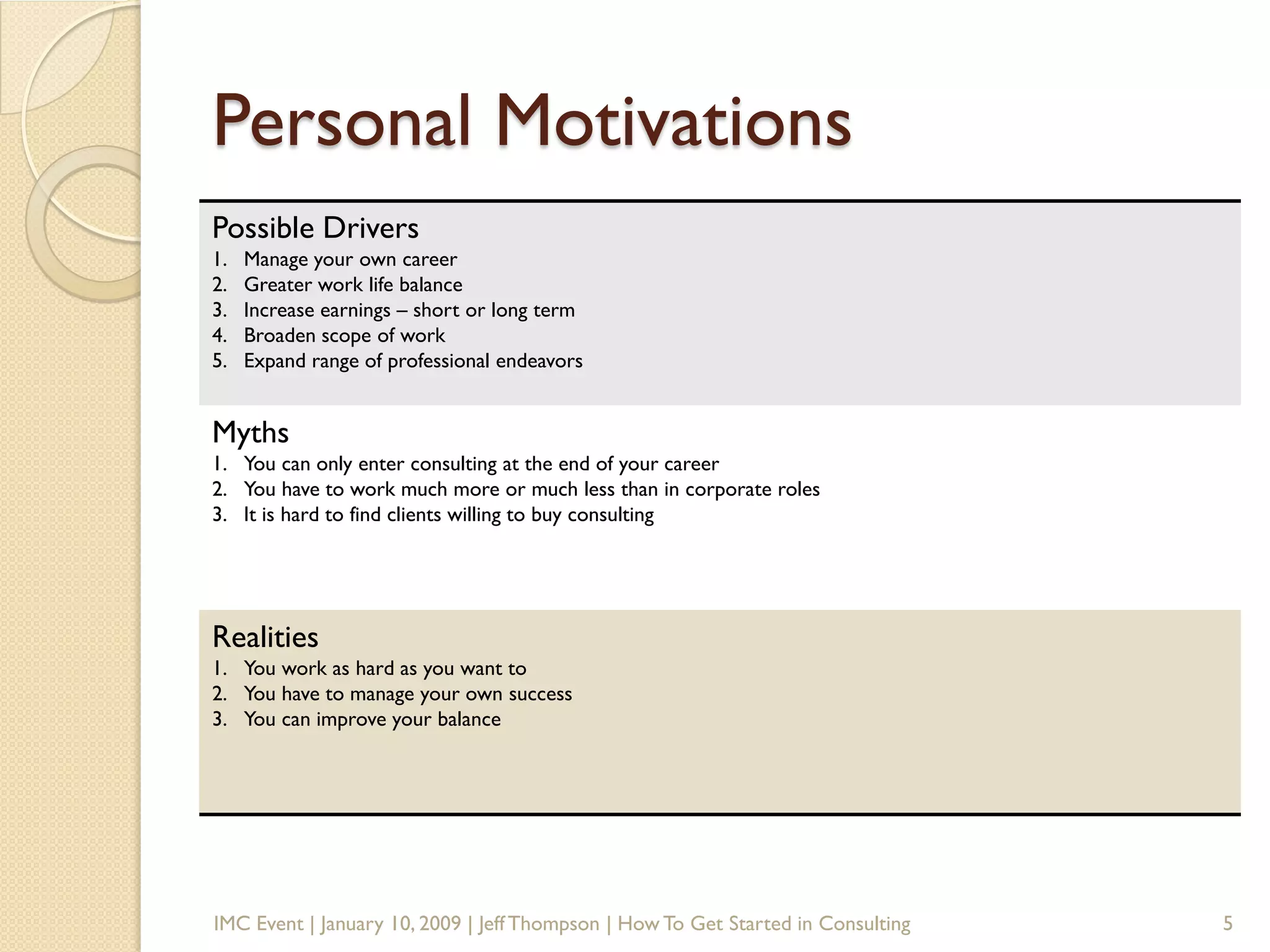 How To Get Started In Consulting