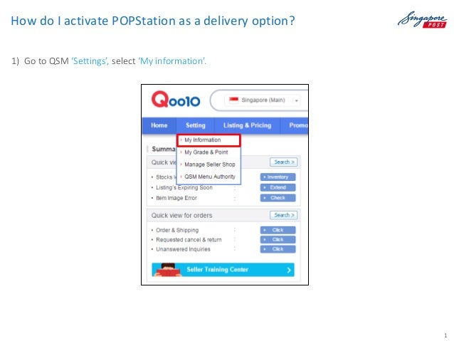 Starting Guide Popstation For Qoo10 Sellers